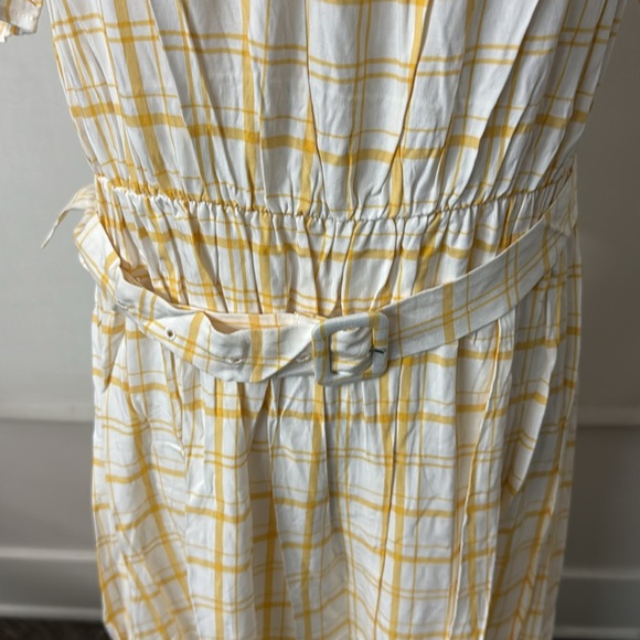 Haven Hearts NWOT Ruffle Hem Plaid Belted Maxi Dress - Picture 4 of 13